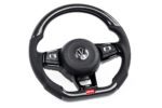 APR Steering Wheel - Carbon Fiber & Perforated LeatherMK7 Golf R Silver (For use with Paddles)