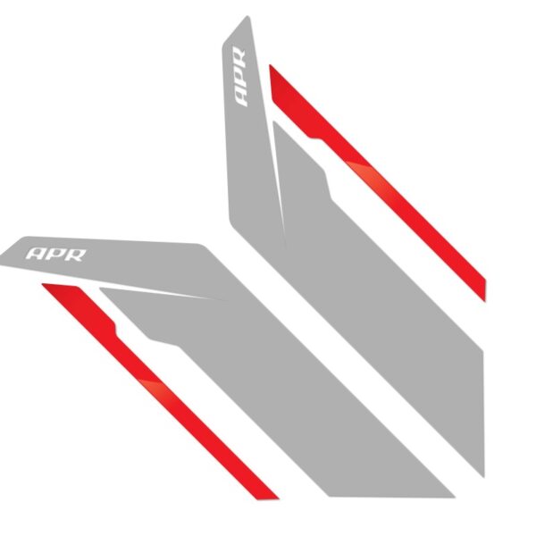 APR Sideburns - Silver APR / Red Stripe