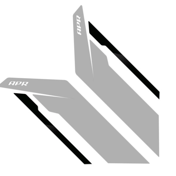 APR Sideburns - Silver APR / Black Stripe