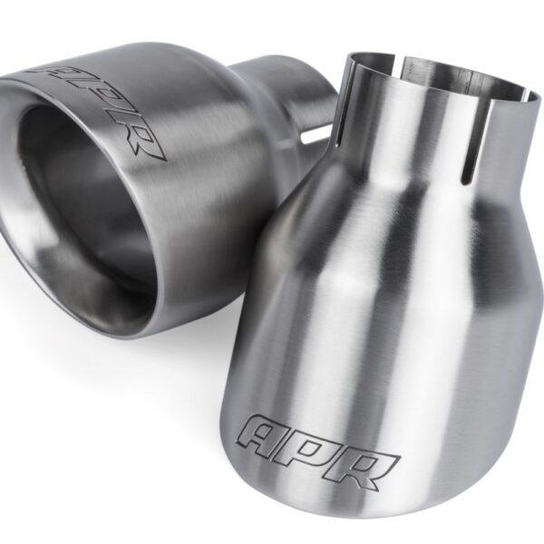 APR Double-Walled 4" Slash-Cut Tips (Brushed) - Set of 2