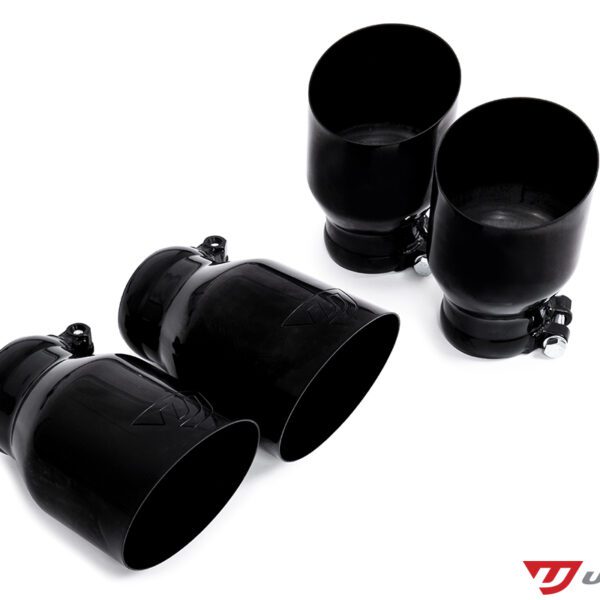 Unitronic Round Black Tips for MK7/8 Golf R and 8V/8Y S3