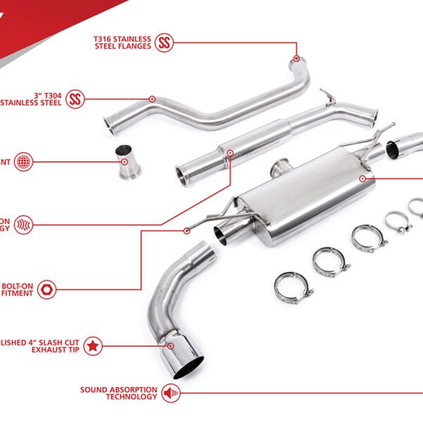 Unitronic Cat-Back for MK8 GTI