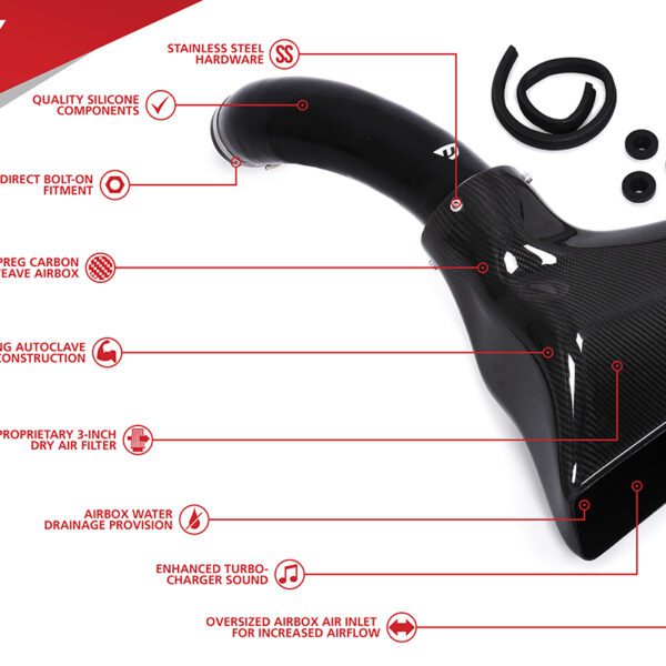 Unitronic Carbon Fiber Intake System for MK8 GTI 2.0TSI EVO4