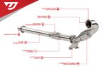 Unitronic 1.8/2.0 TSI Gen3 (FWD) 3" Downpipe