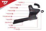 Unitronic Carbon Fiber Air Intake System with Air Duct for Tiguan MK2 2.0 TSI