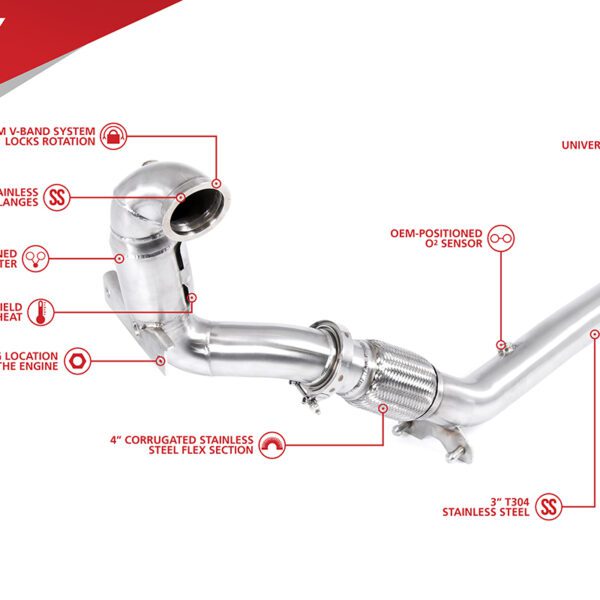Unitronic Downpipe for 1.4TSI EA211