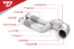 Unitronic Performance Downpipe w/o Midpipes for 2.5TFSI EVO